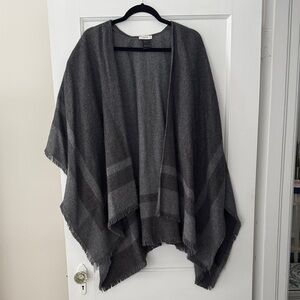 Reiss Charcoal Gray VALLI one size cape